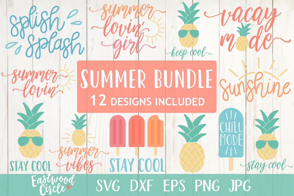 Summer SVG Bundle - Cut Files for Crafters example image 1