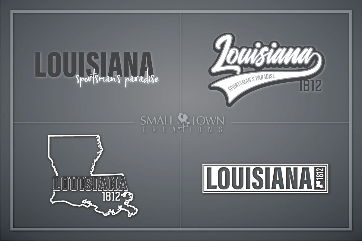 Louisiana, Sportsman's Paradise, Logo, PRINT, CUT & DESIGN example image 1