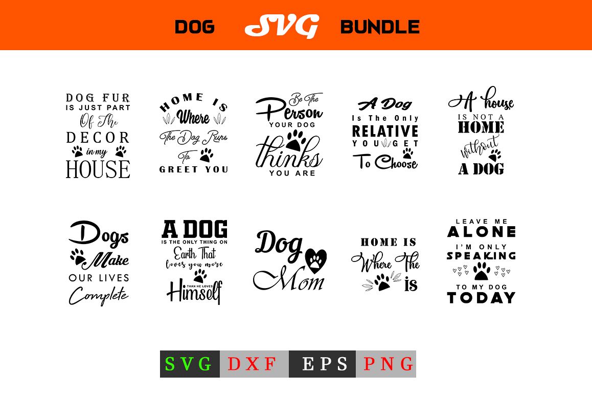 Dog SVG Bundle example image 1