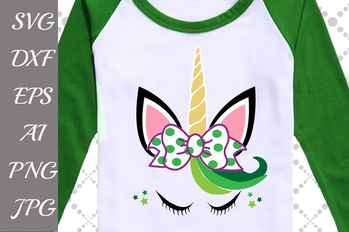 ST PATRICKS UNICORN SVG example image 1
