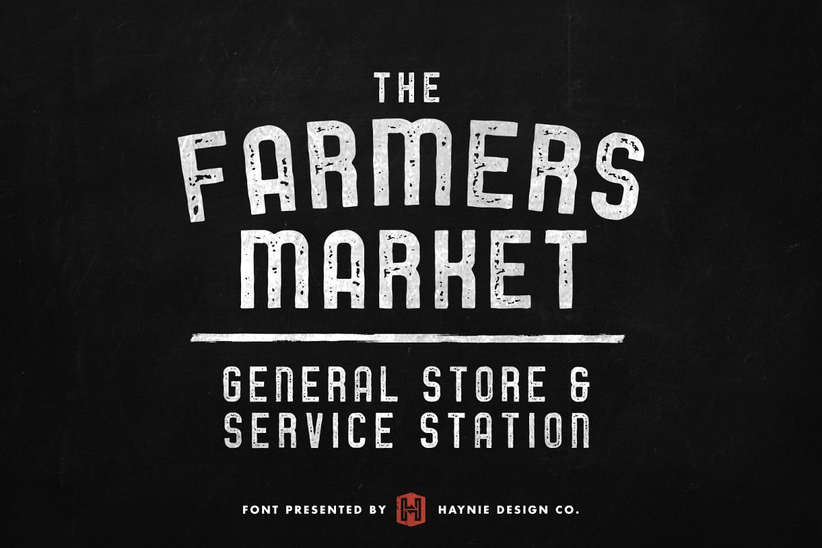 Service Station | Vintage Farmers Market Font example image 1