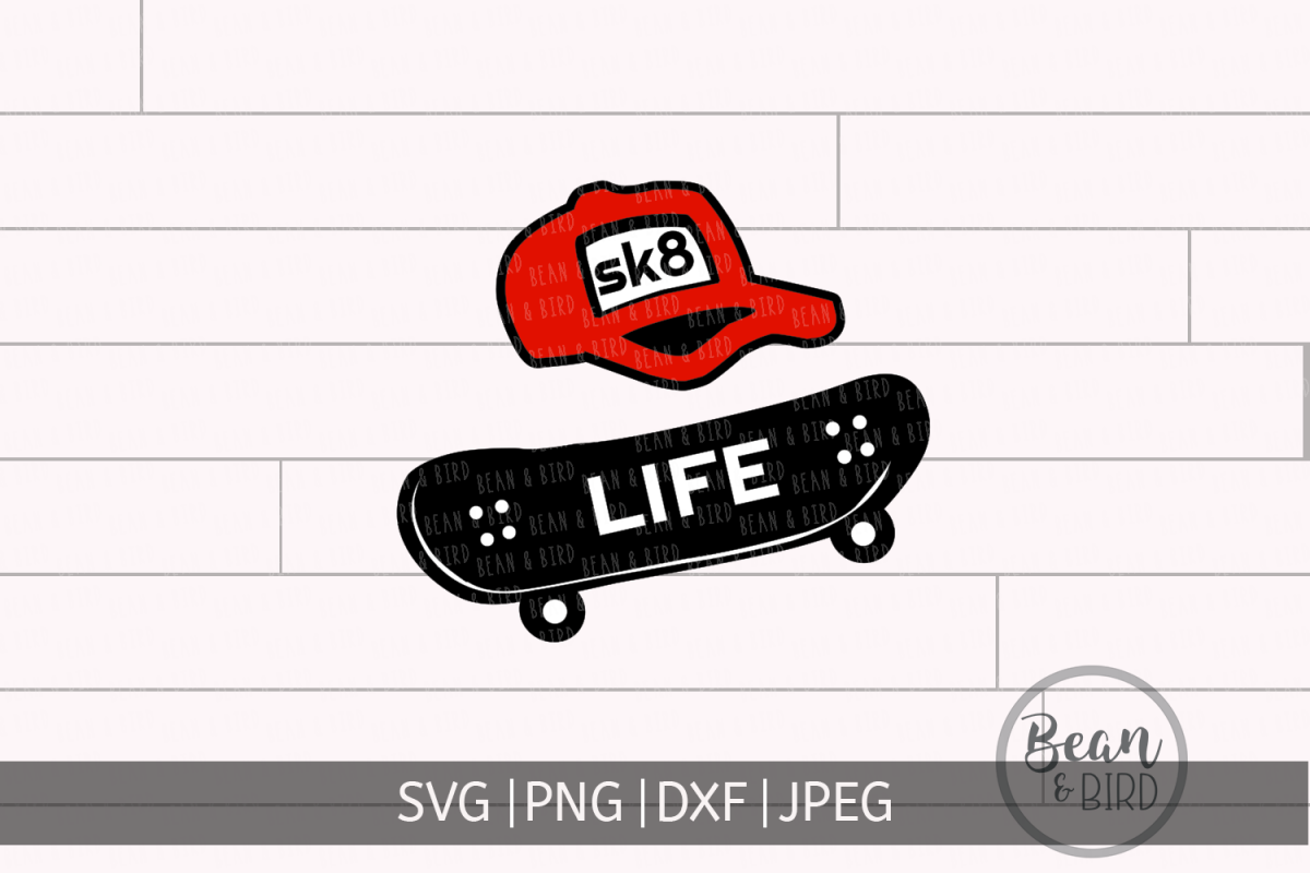 Skate Life Sports Svg Cut File example image 1