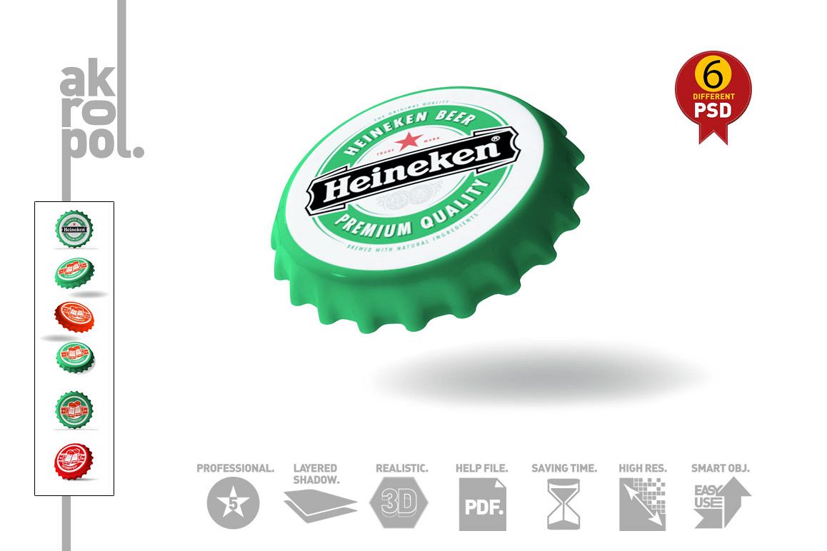 Bottle Cap Mock-Up example image 1