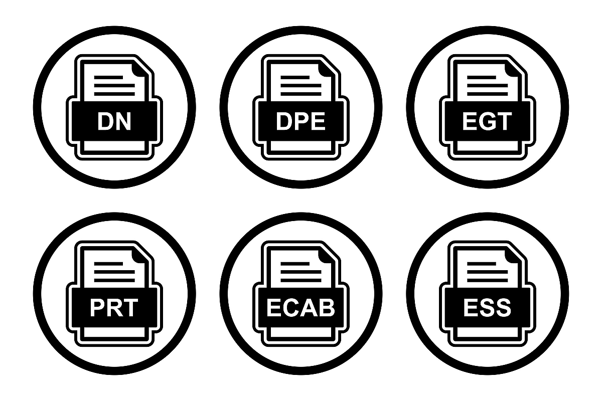 Set Of File Formats Icons example image 1
