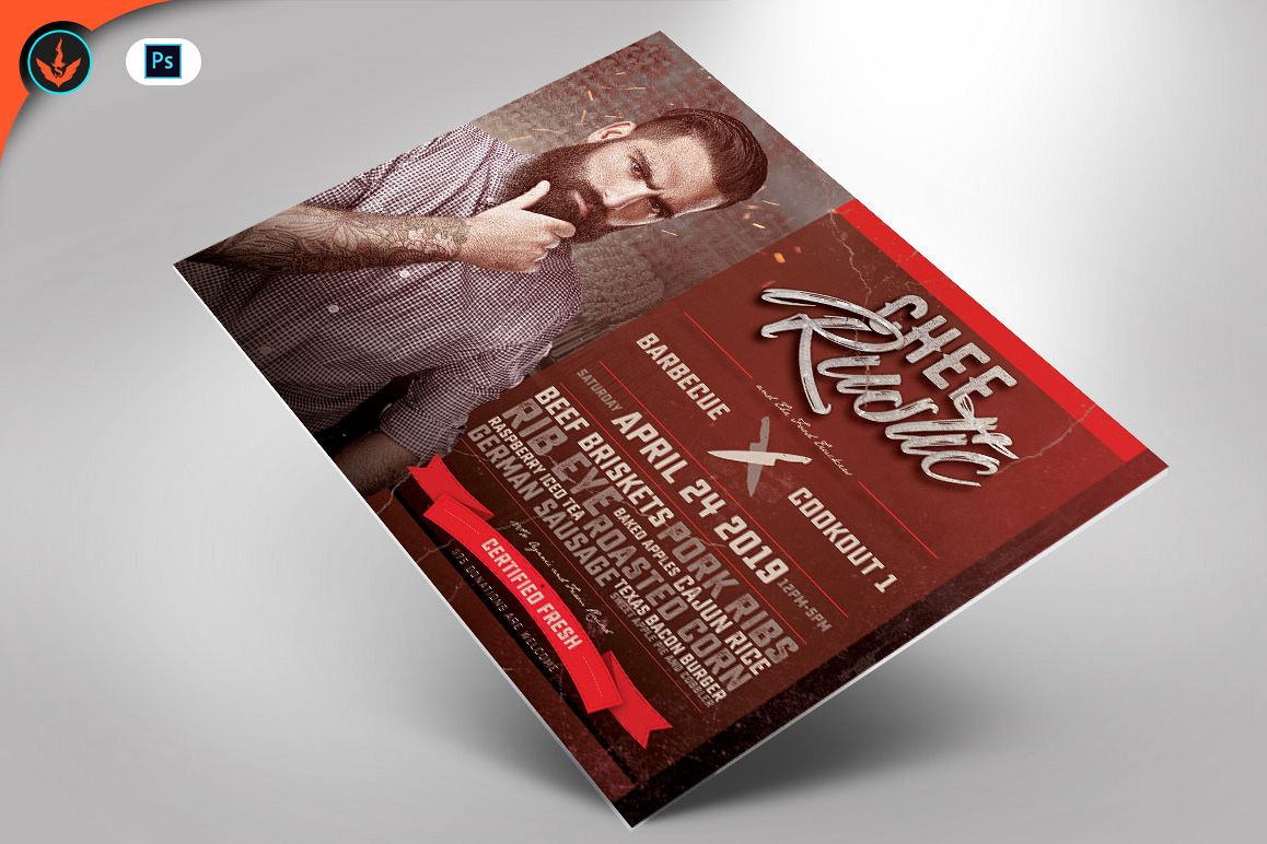 Chef Cookout Flyer Template example image 1