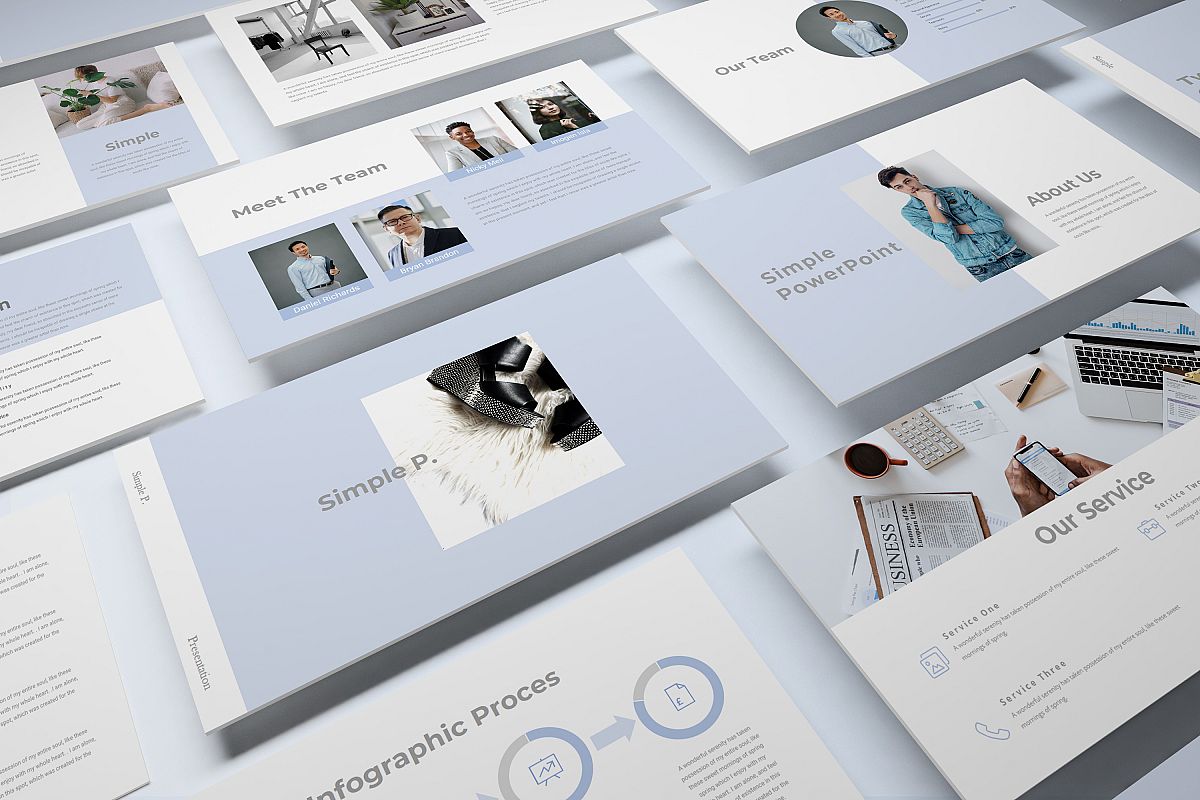 Simple P. Powerpoint Presentation example image 1