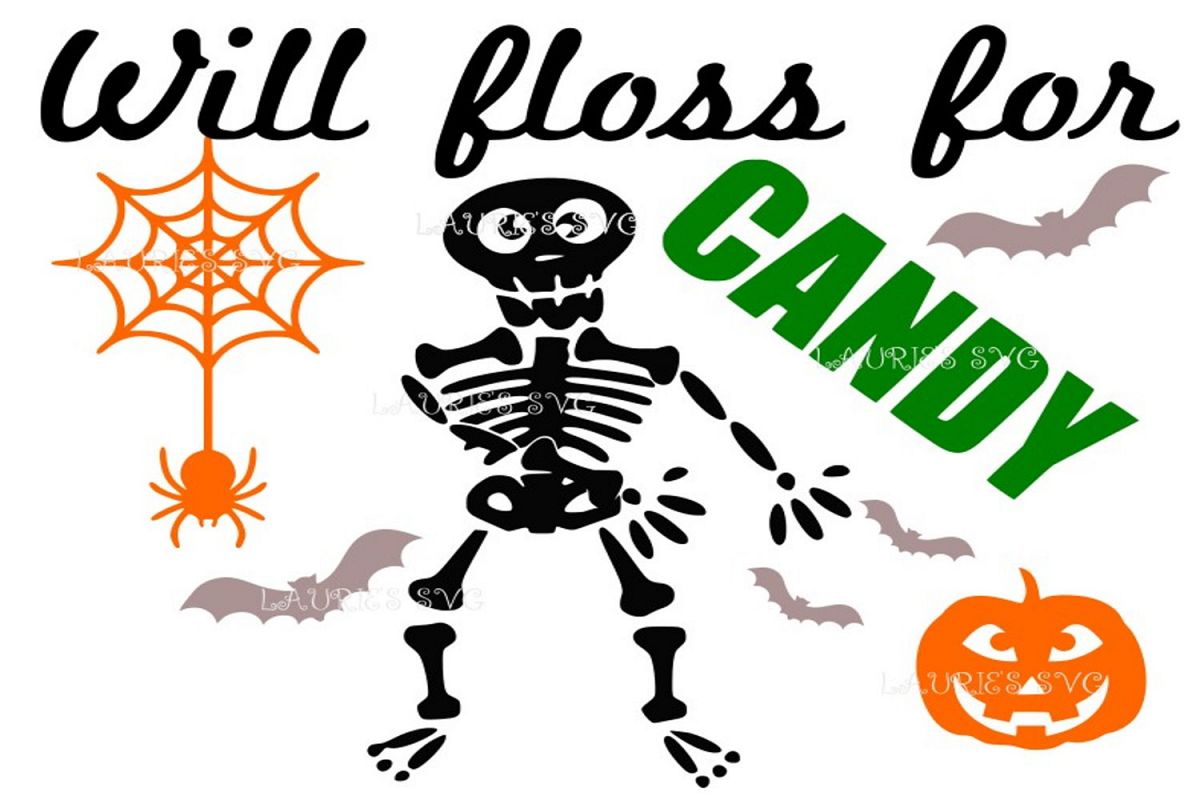 Halloween will floss for candy boy FILE SVG,EPS,DXF,PNG,JPG example image 1