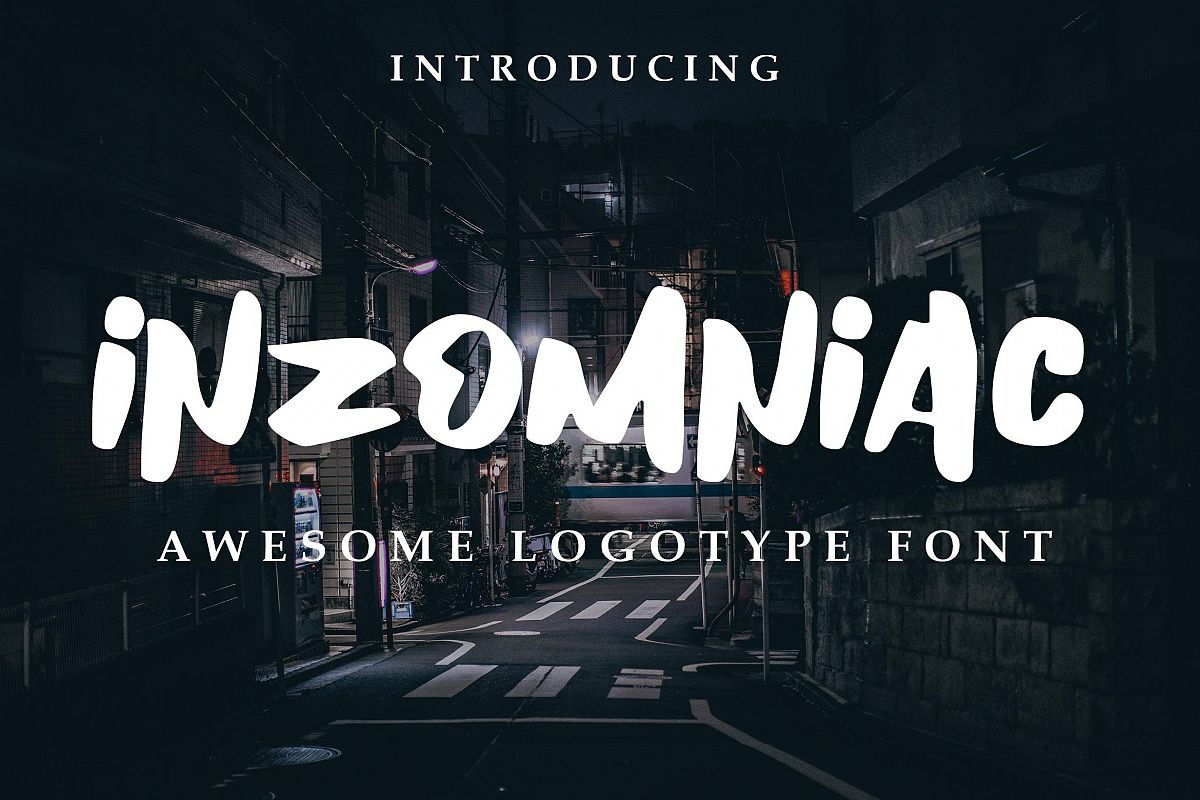 Inzomniac Logotype Font example image 1