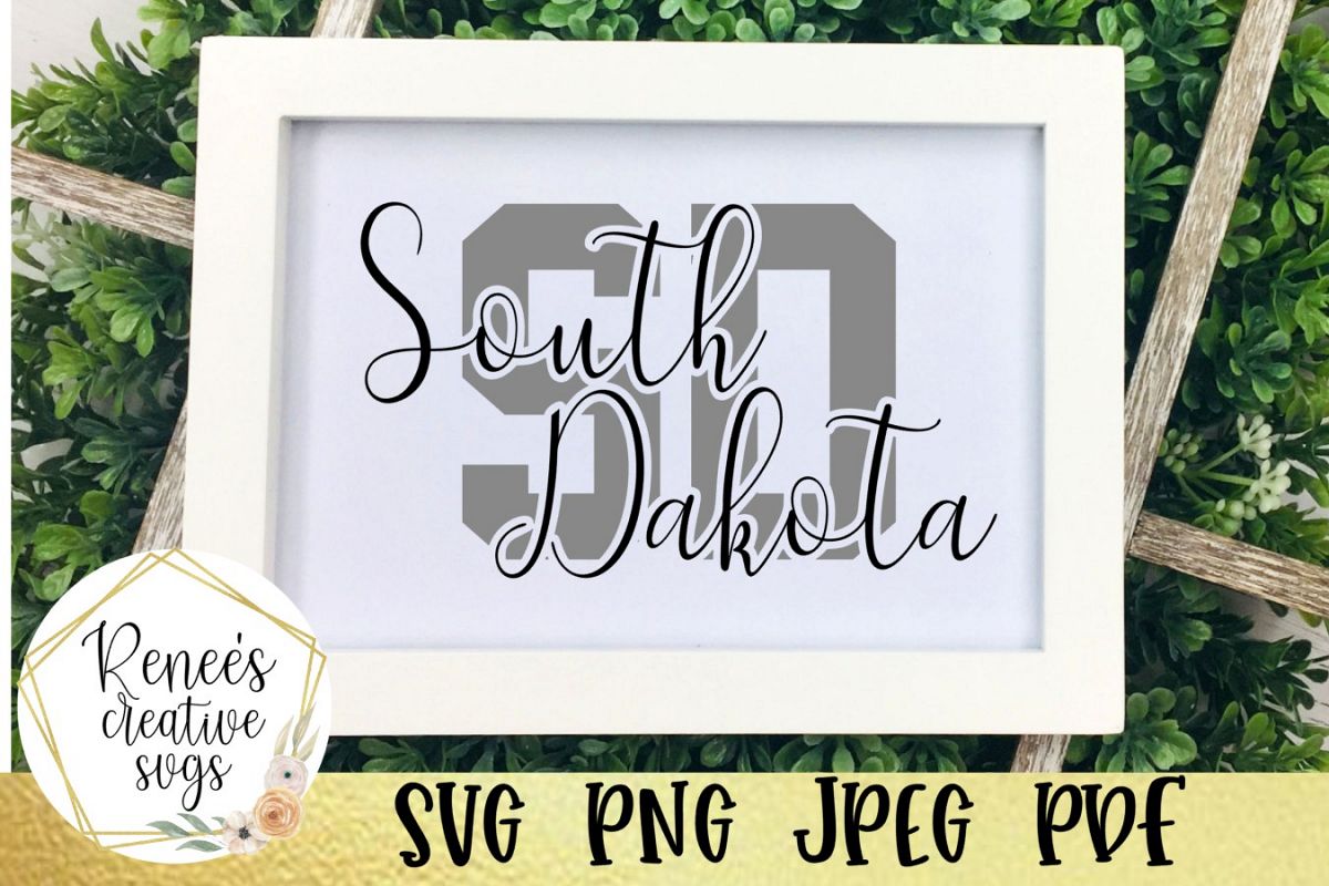 South Dakota Initials | State SVG | SVG Cutting file (358249) | SVGs
