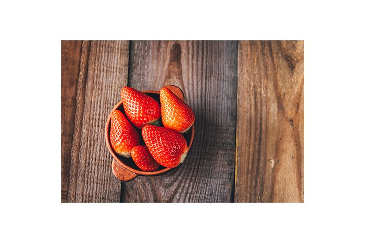 Bowl of fresh strawberries example image 1