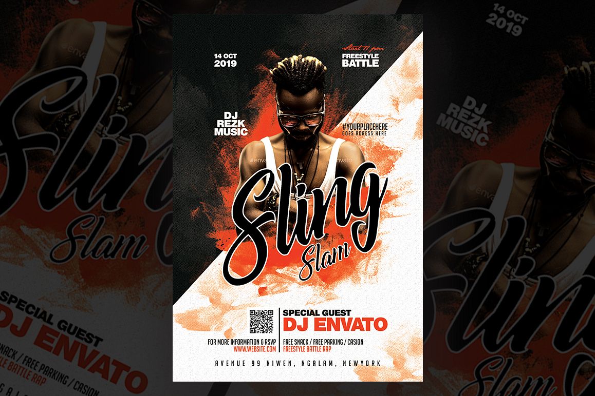 Rap Concert Flyer example image 1