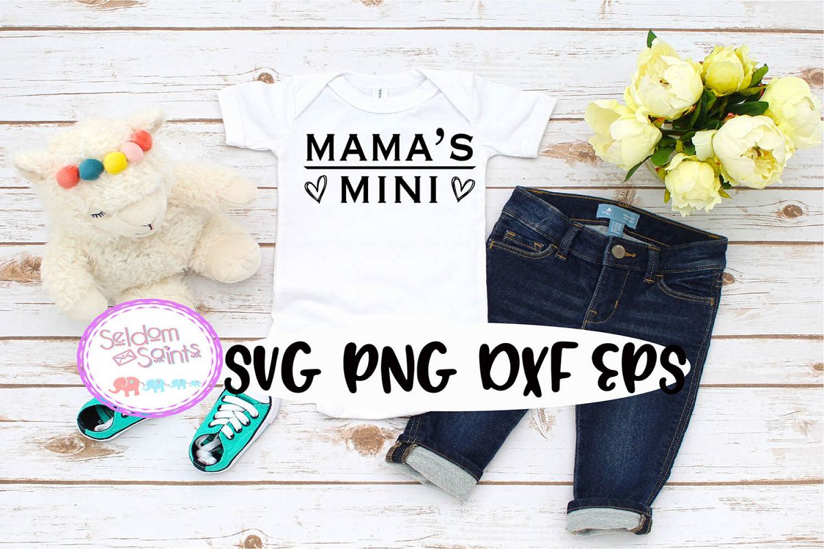Mama's Mini SVG PNG EPS DXF example image 1
