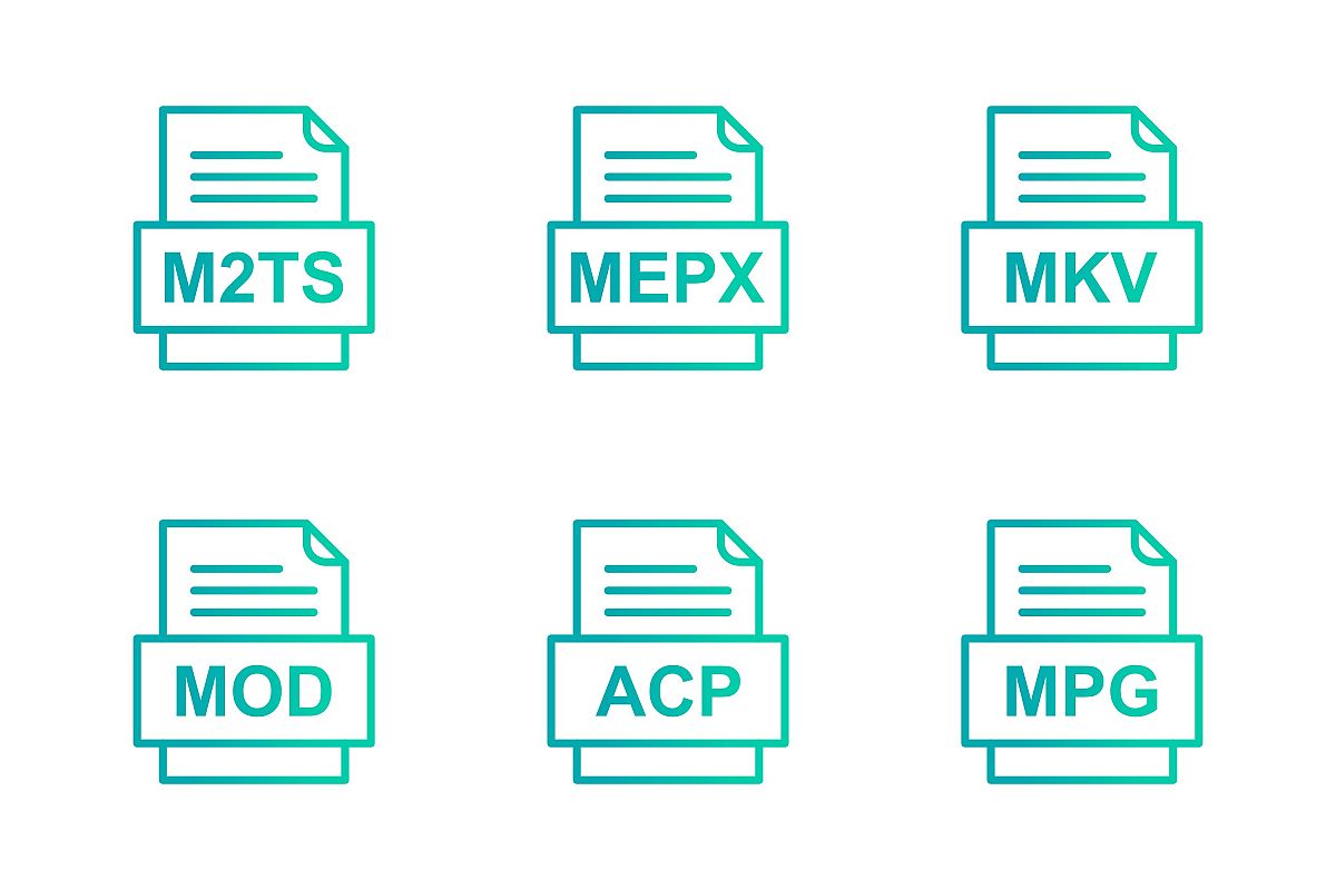 Set Of File Formats Icons example image 1