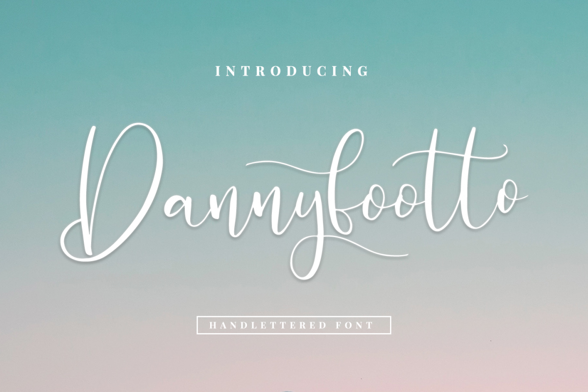 Dannyfootto///handlettered font example image 1