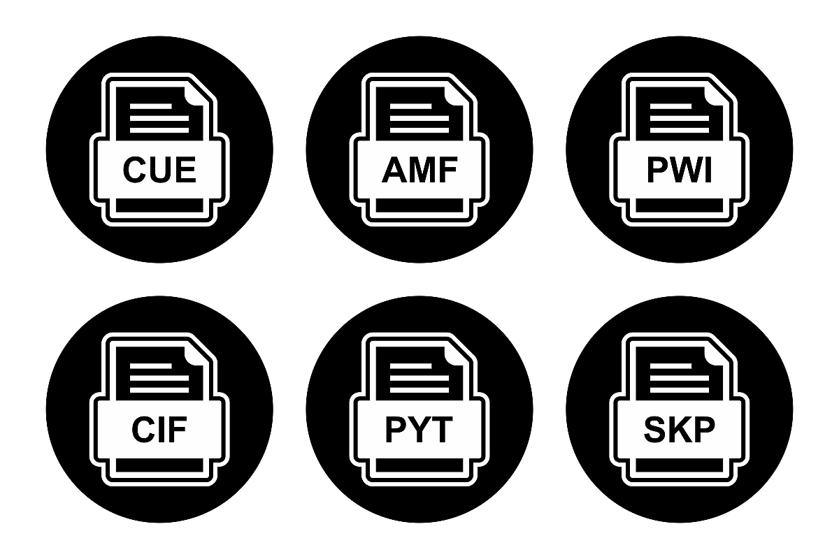 Set Of File Formats Icons example image 1