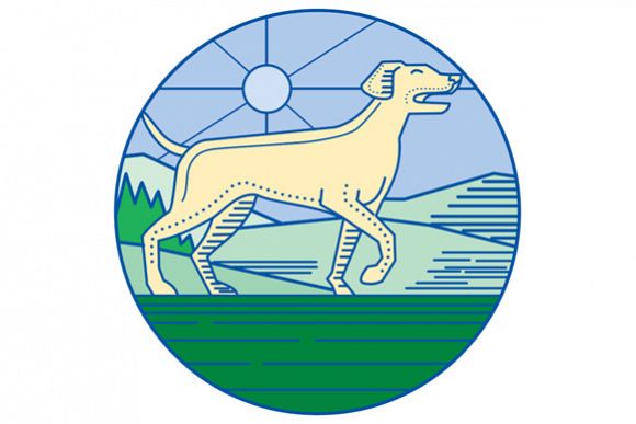 English Pointer Dog Mono Line example image 1