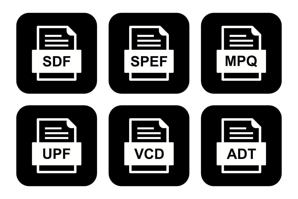 Set Of File Formats Icons example image 1