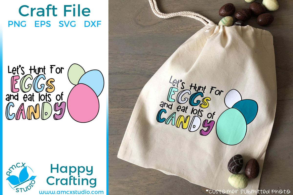 Let's Hunt Eggs - Easter Cut Craft Files example image 1