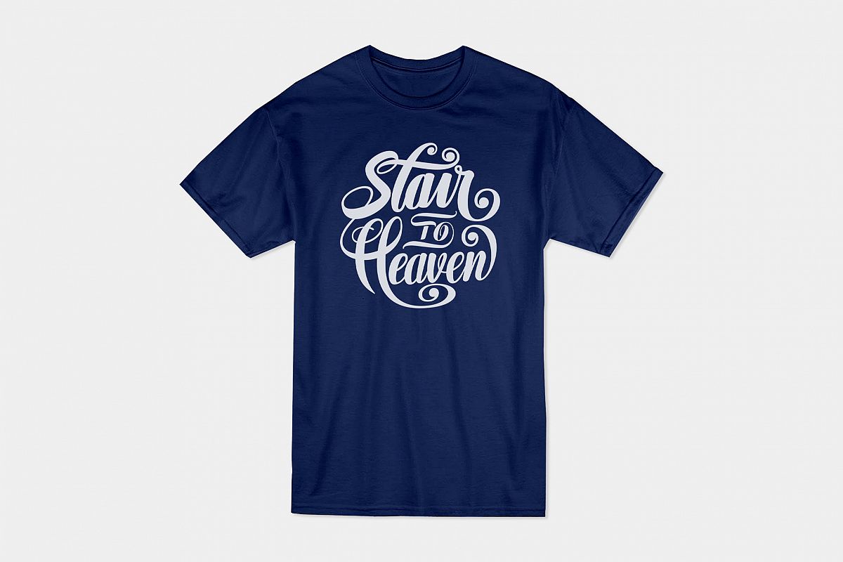 Stair to Heaven Lettering SVG example image 1