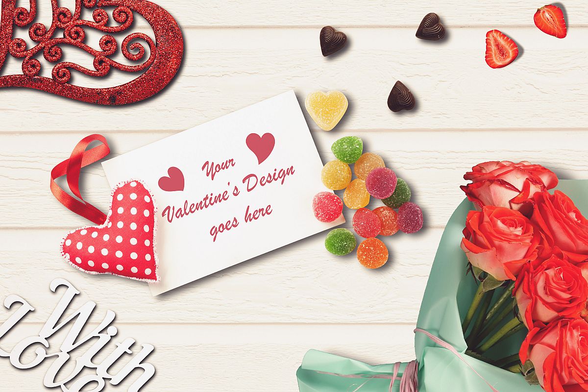 Valentine Card Mock-up #4 example image 1