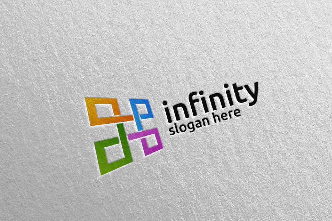 Infinity loop logo Design 25 example image 1