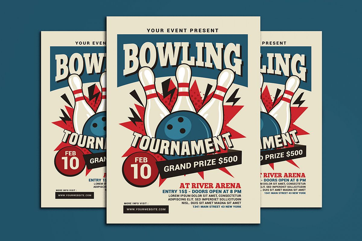 Bowling Tournament Flyer example image 1