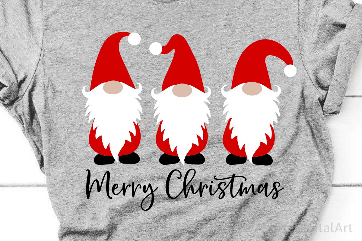Merry Christmas Svg, Christmas Gnomes Svg, Cute Gnomies Svg example image 1