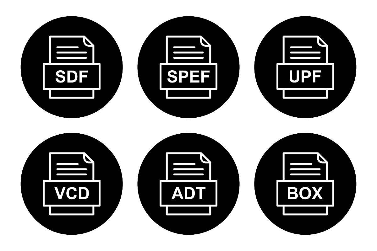 Set Of File Formats Icons example image 1