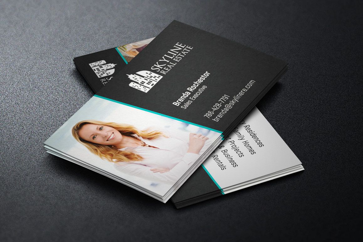 Real Estate Business Card Template example image 1