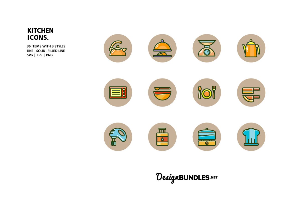 Kitchen Icons example image 1