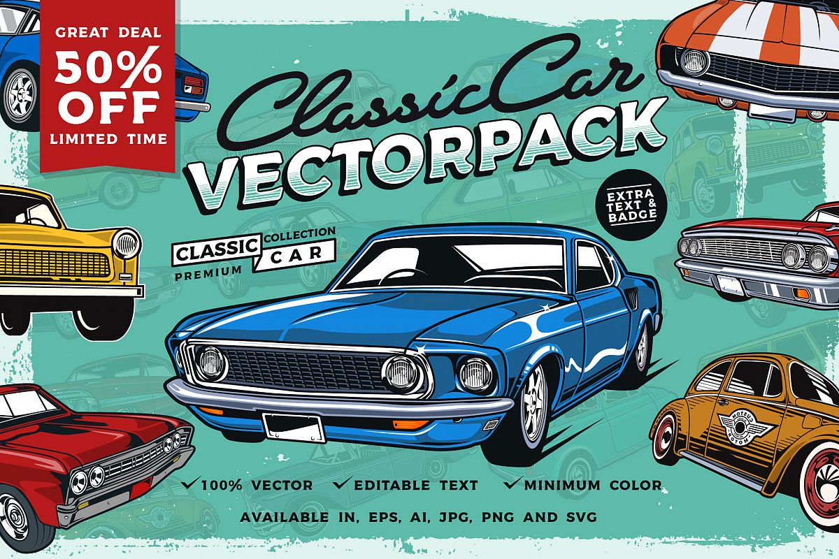 Download Classic Car Vector Pack