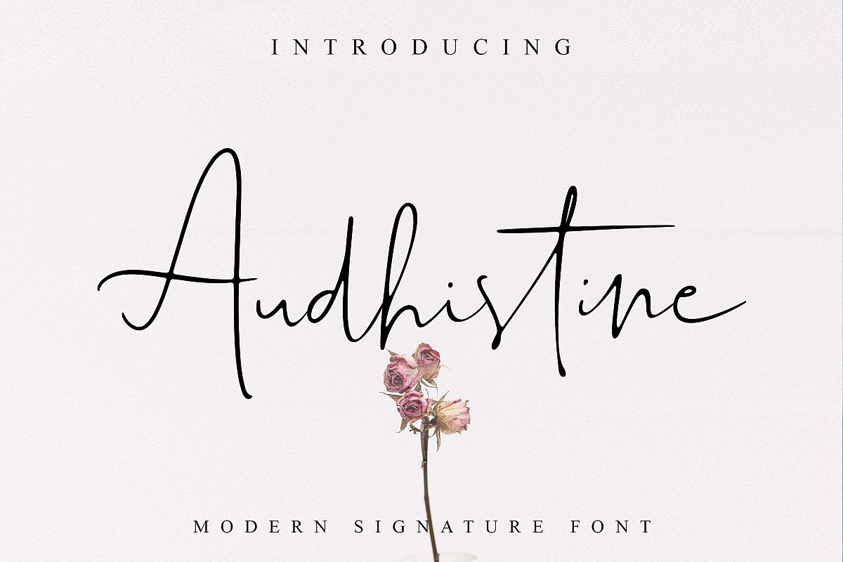 Audhistine Font example image 1