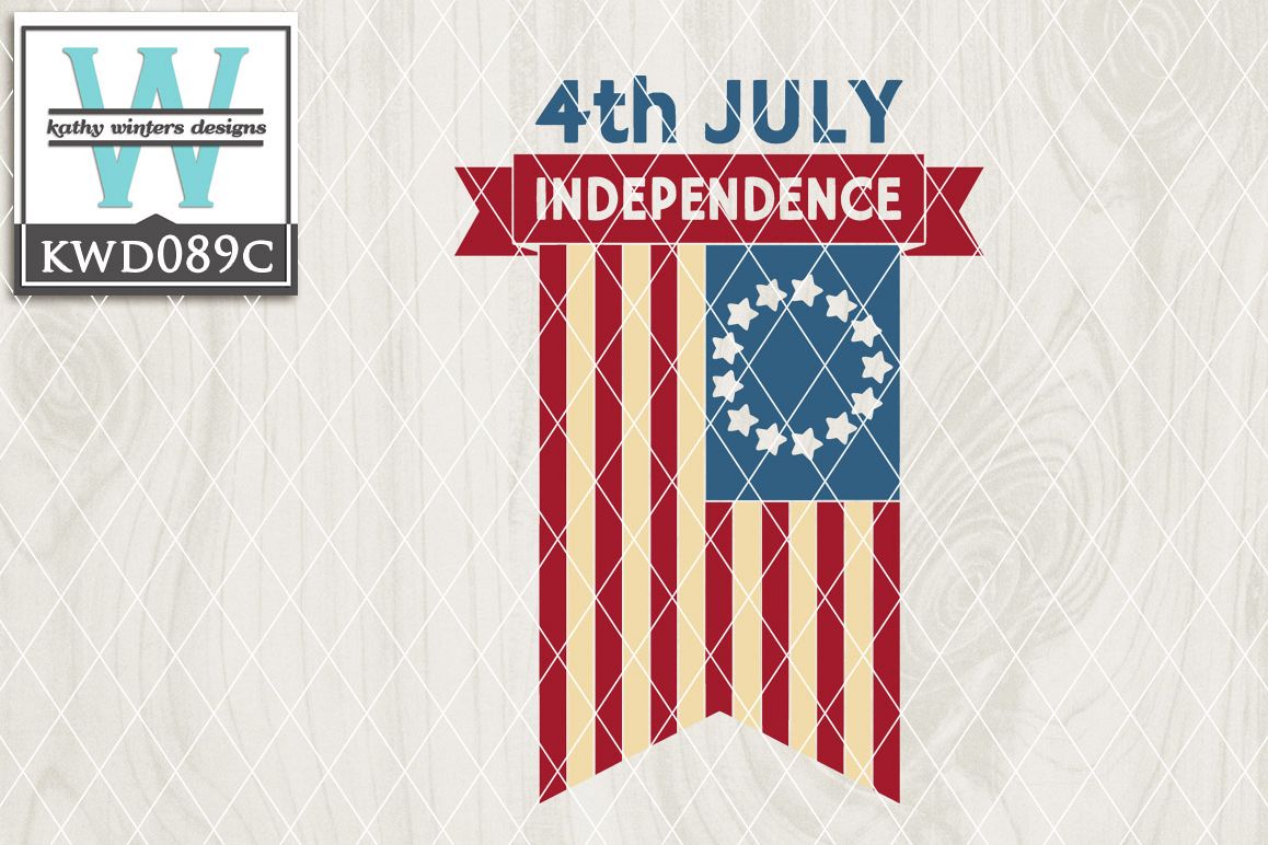 Patriotic Cutting File KWD089C example image 1