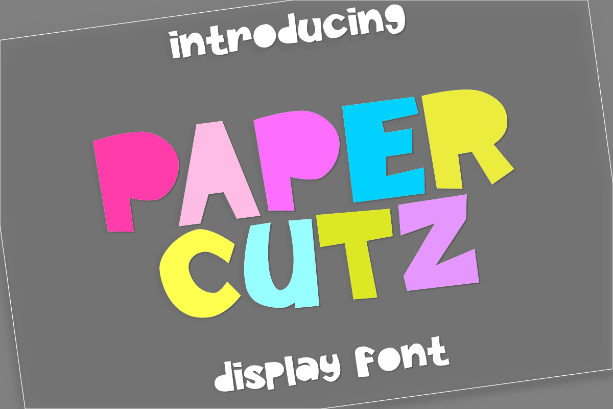 Paper Cutz Display Font example image 1