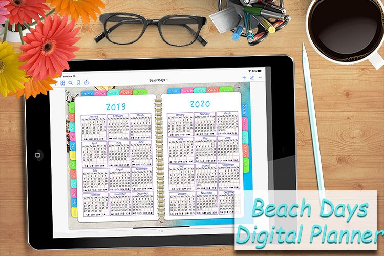 Digital Planner Beach Days example image 1