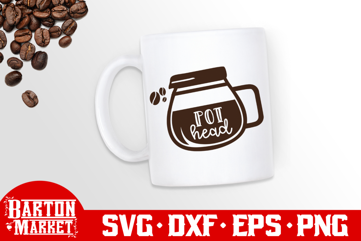 Pot Head SVG DXF EPS PNG example image 1
