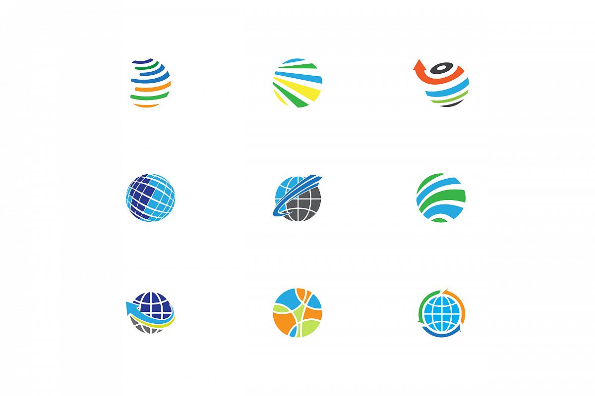 Vector Logo Globe 132492 Logos Design Bundles