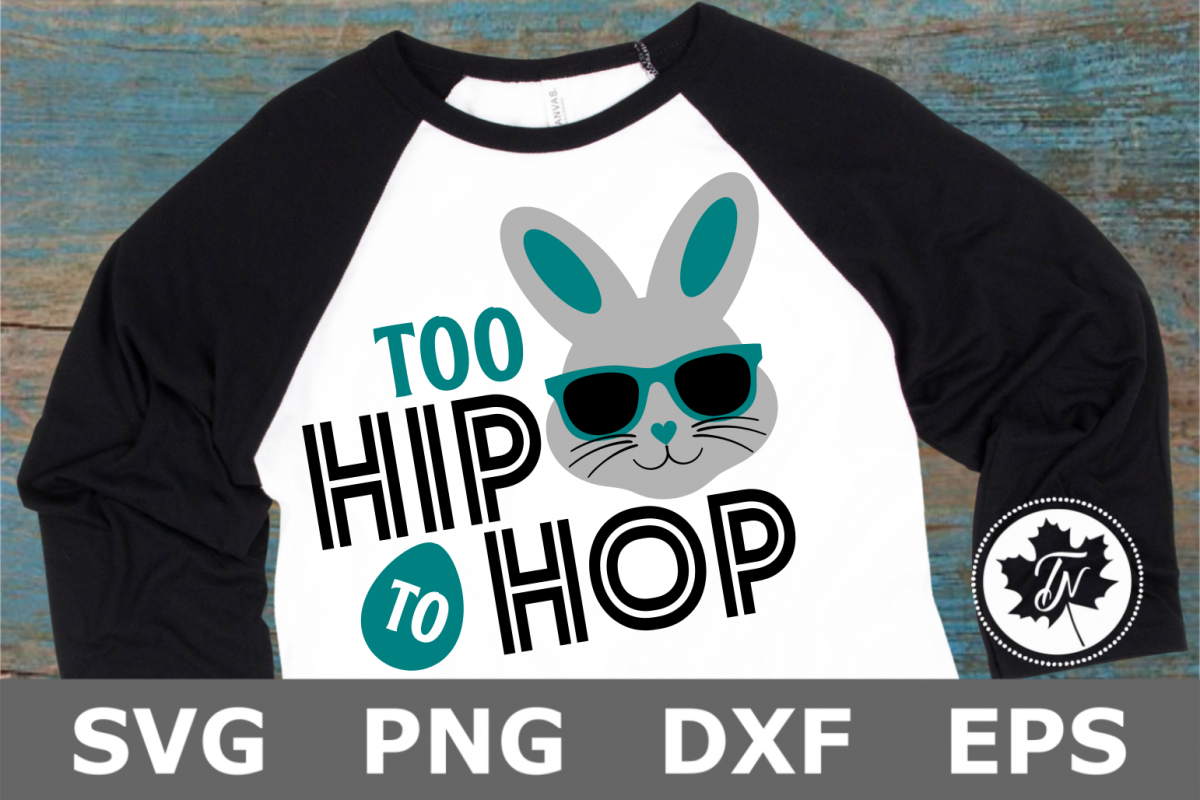Too Hip to Hop - An Easter SVG Cut File example image 1