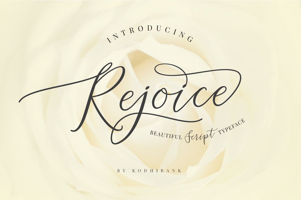 Rejoice Typeface example image 1
