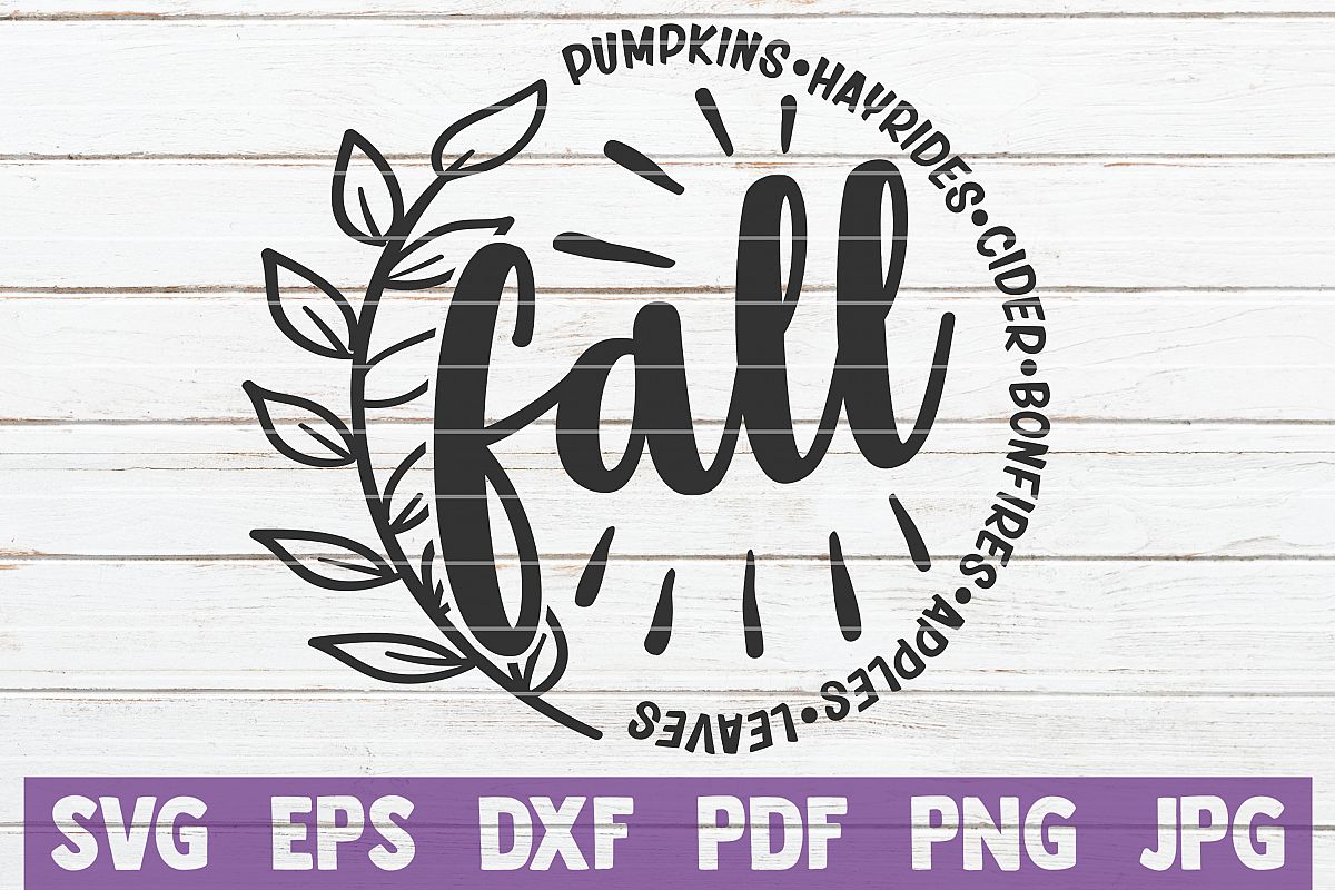 Fall SVG Cut File example image 1