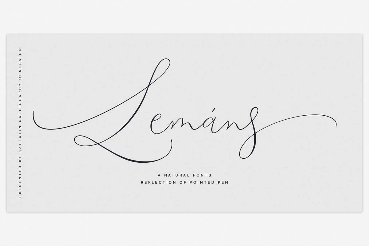Lemans Pen Script example image 1