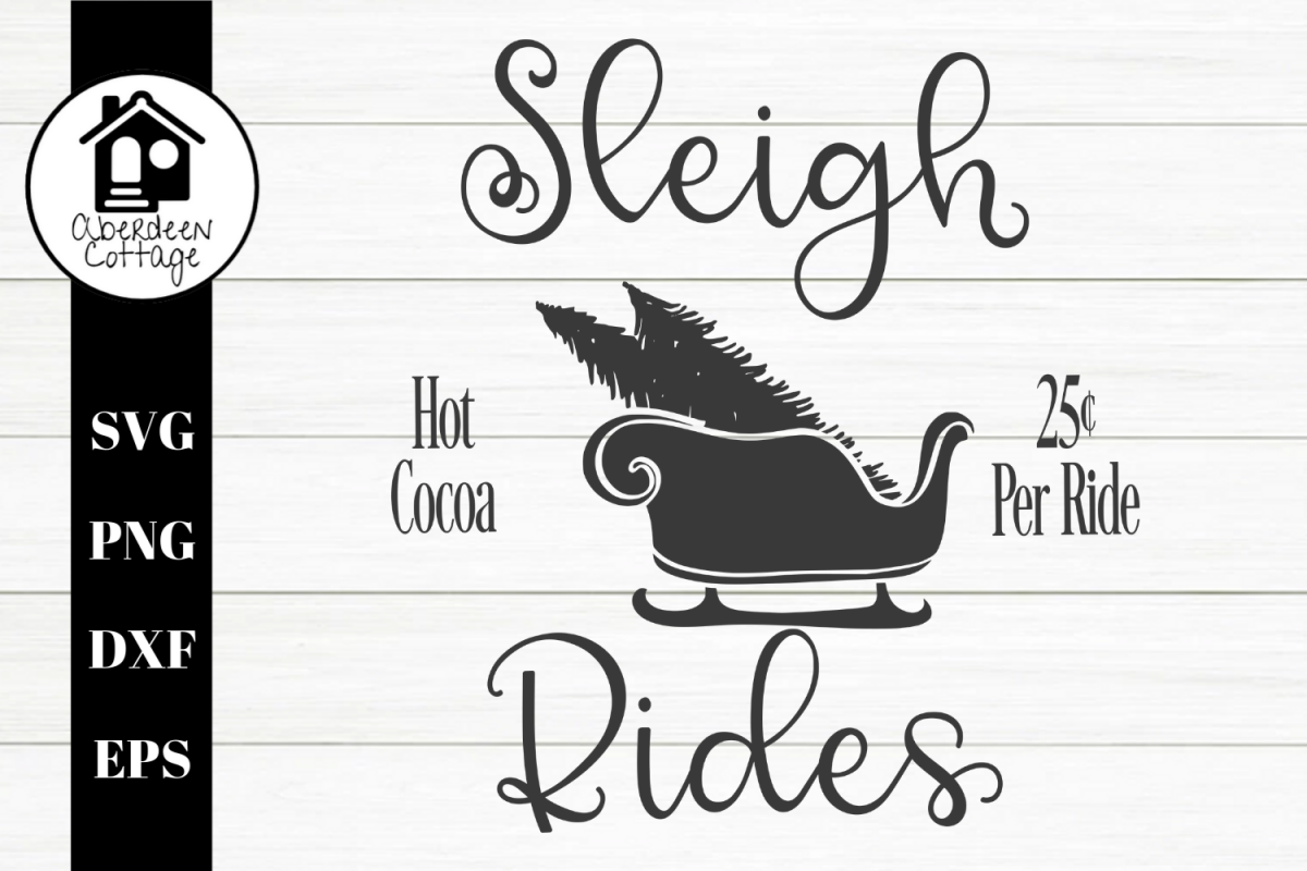 Sleigh Rides 2 SVG| PNG | EPS | DXF example image 1