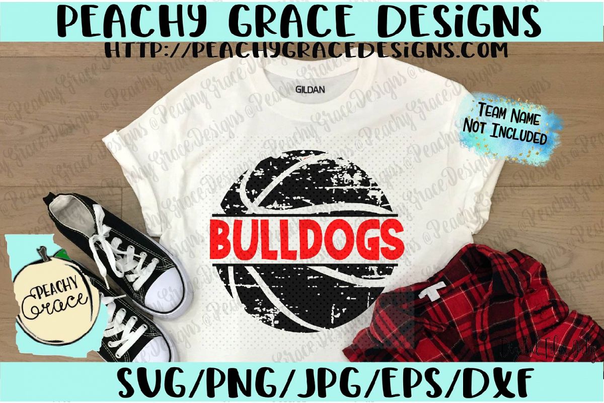 Split Basketball Grunge SVG example image 1