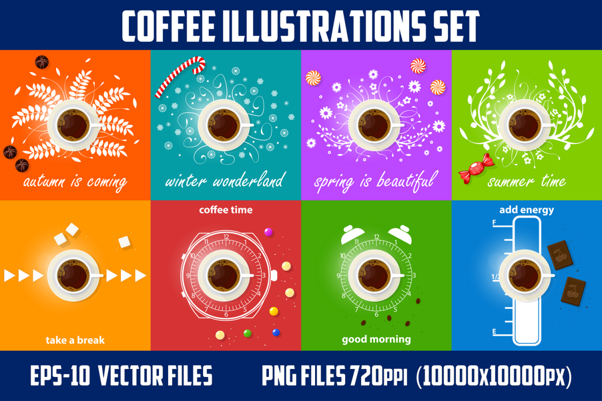 Coffee theme illustration. example image 1