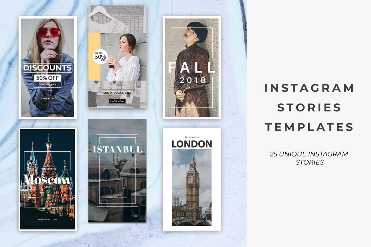 25 Instagram Stories Templates example image 1