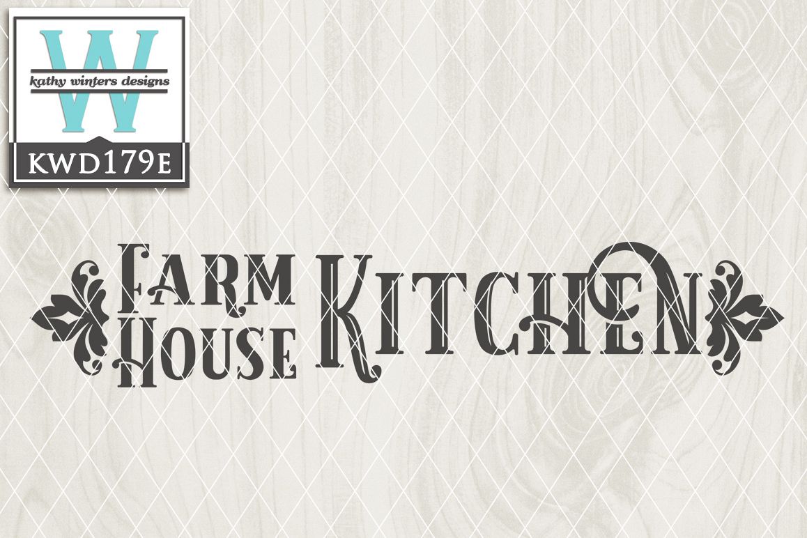Farmhouse Cutting File KWD179E example image 1