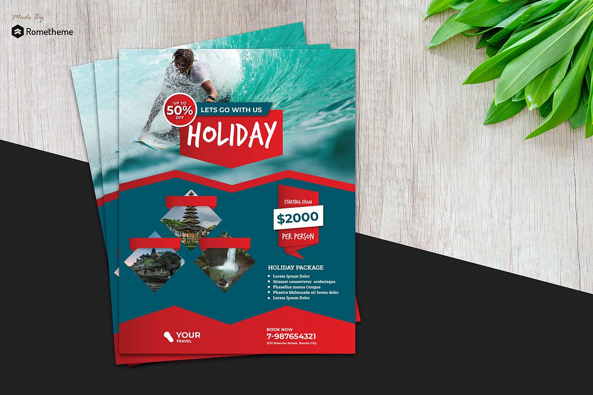 Holiday Travel Flyer vol.7 example image 1