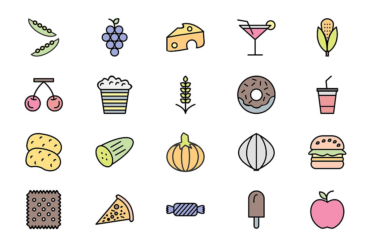 Set Of Food Icons example image 1