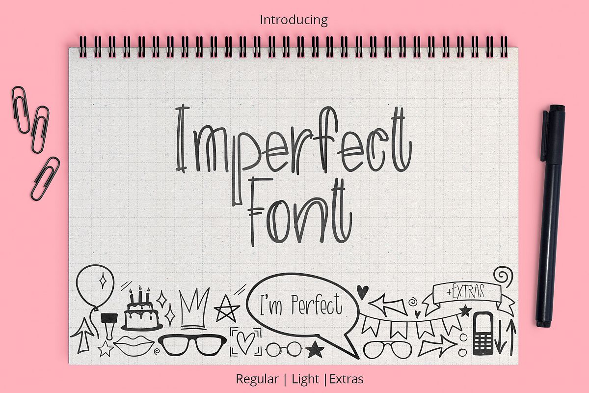 Imperfect font example image 1