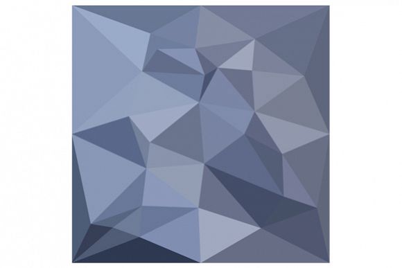Black Coral Blue Abstract Low Polygon Background example image 1